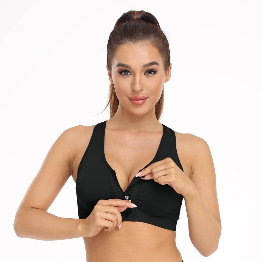 WANAYOU Comfortable Sports Bra for Women's Back Pain Relief